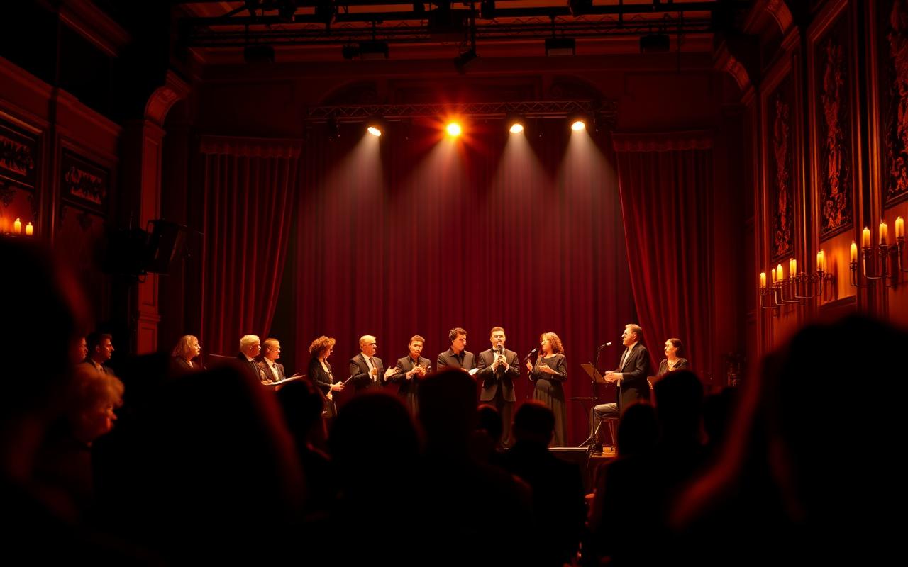 Sfeerbeeld: kameropera in warm belichte zaal