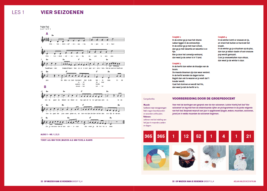Spiksplinternieuw Lesboek Op Muziek kan je Rekenen - Aslan Muziekcentrum RS-08